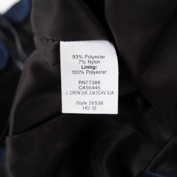 J. CREW black pencil skirt with navy polka dots style: 26536 size 0 - Picture 6 of 7